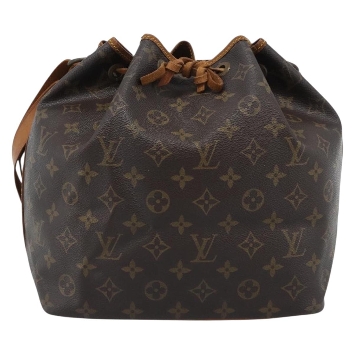 LOUIS VUITTON Monogram Petit Noe Shoulder Bag M42226 LV Auth 187788