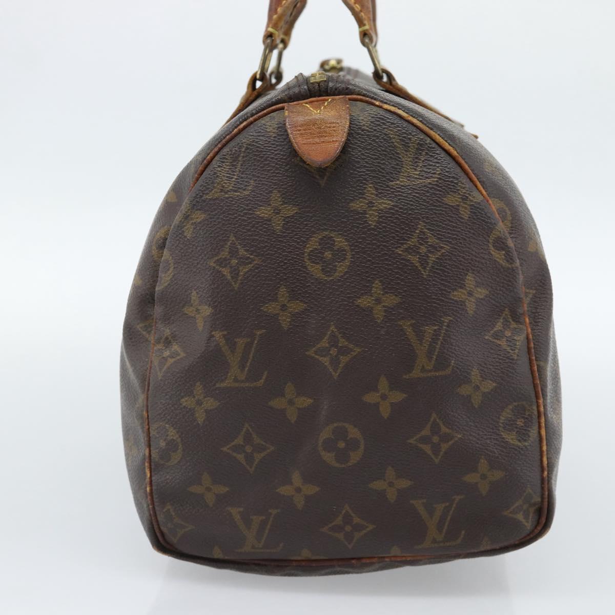 LOUIS VUITTON Monogram Speedy 30 Hand Bag M41526 LV Auth 187789