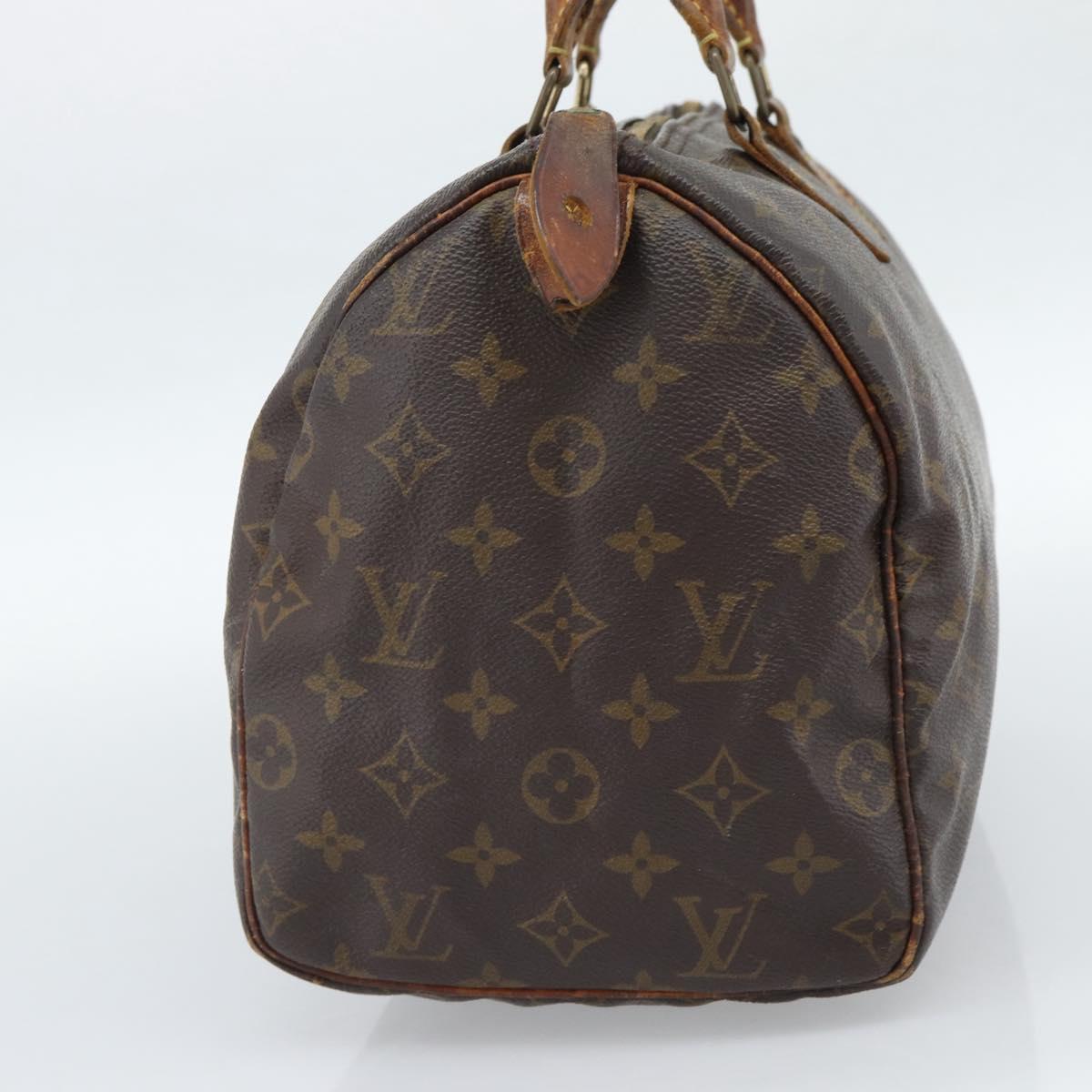 LOUIS VUITTON Monogram Speedy 30 Hand Bag M41526 LV Auth 187789