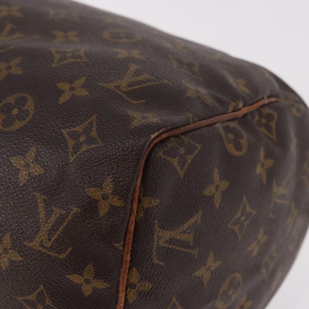 LOUIS VUITTON Monogram Speedy 30 Hand Bag M41526 LV Auth 187790