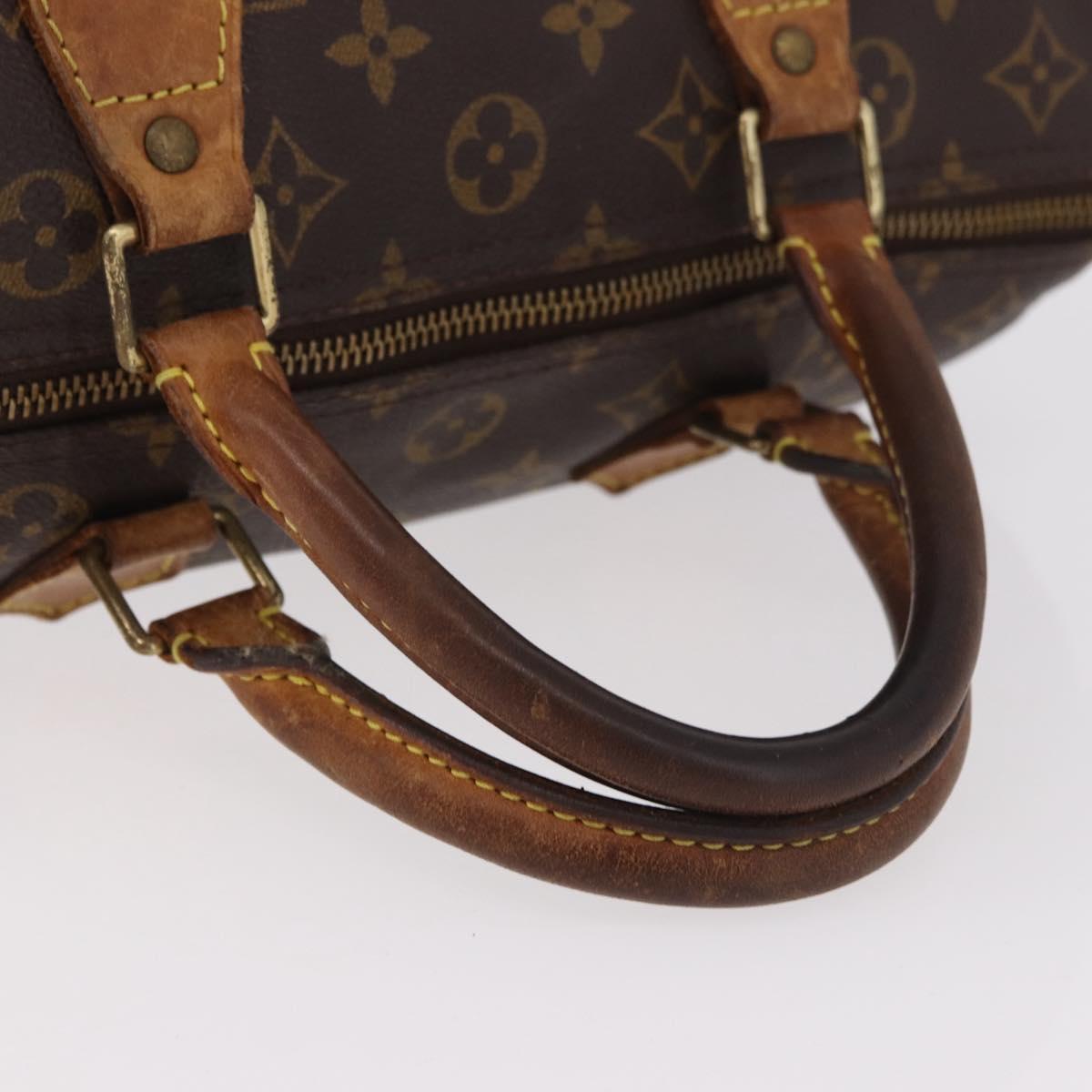 LOUIS VUITTON Monogram Speedy 30 Hand Bag M41526 LV Auth 187790