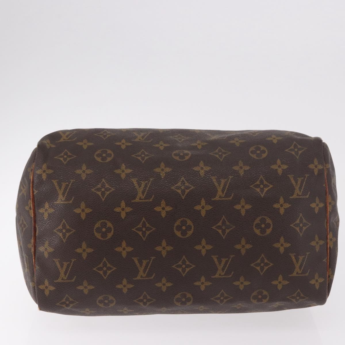 LOUIS VUITTON Monogram Speedy 30 Hand Bag M41526 LV Auth 187790
