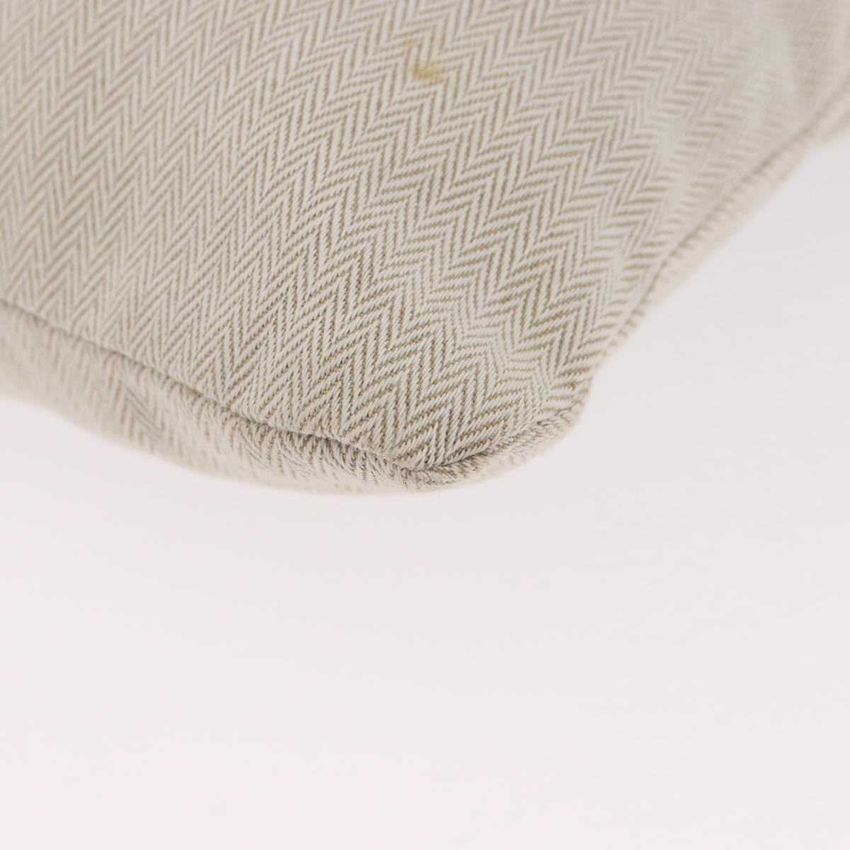 HERMES Aline PM Shoulder Bag Cotton Beige Gold Auth 187797A