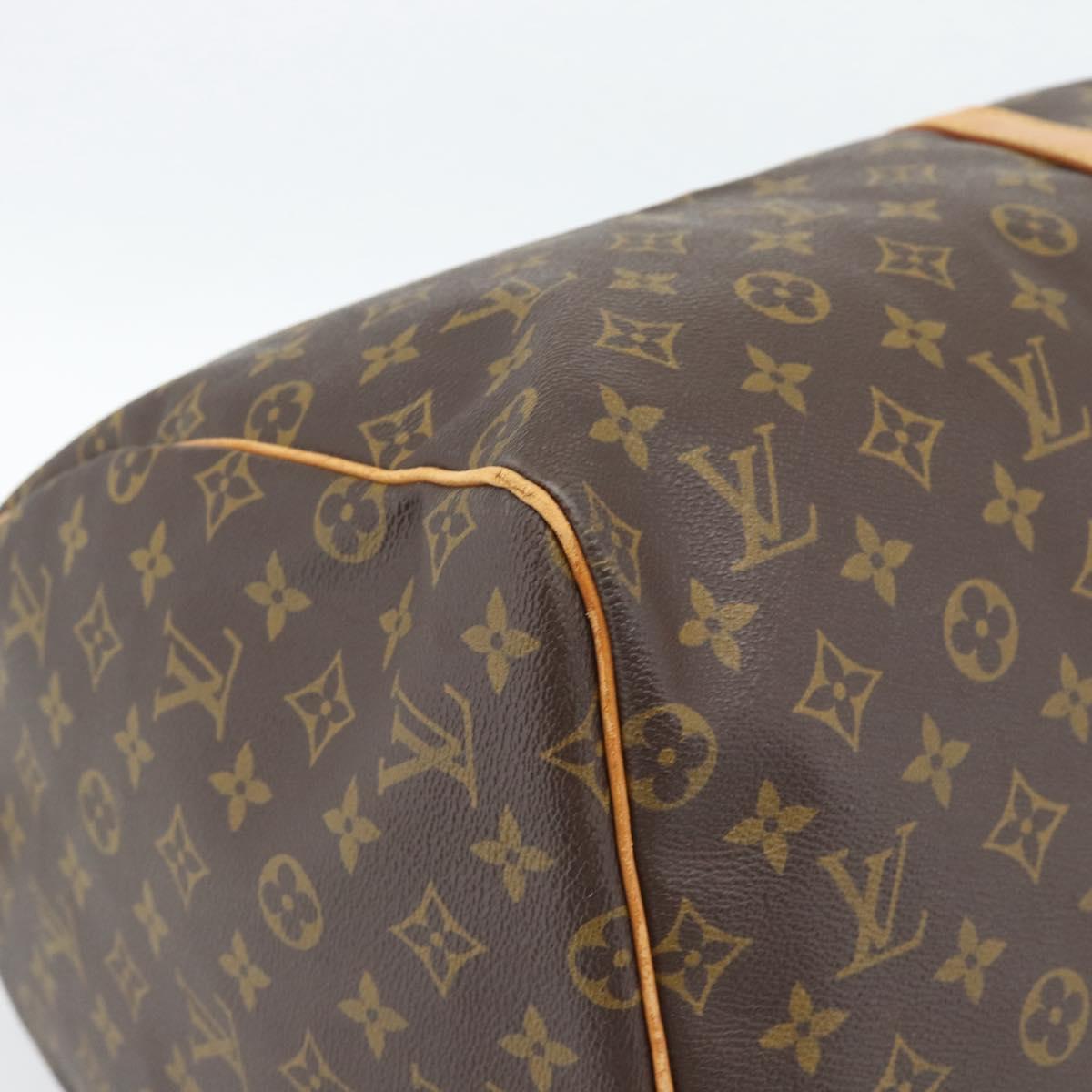 LOUIS VUITTON Monogram Keepall 55 Boston Bag M41424 LV Auth 187801A