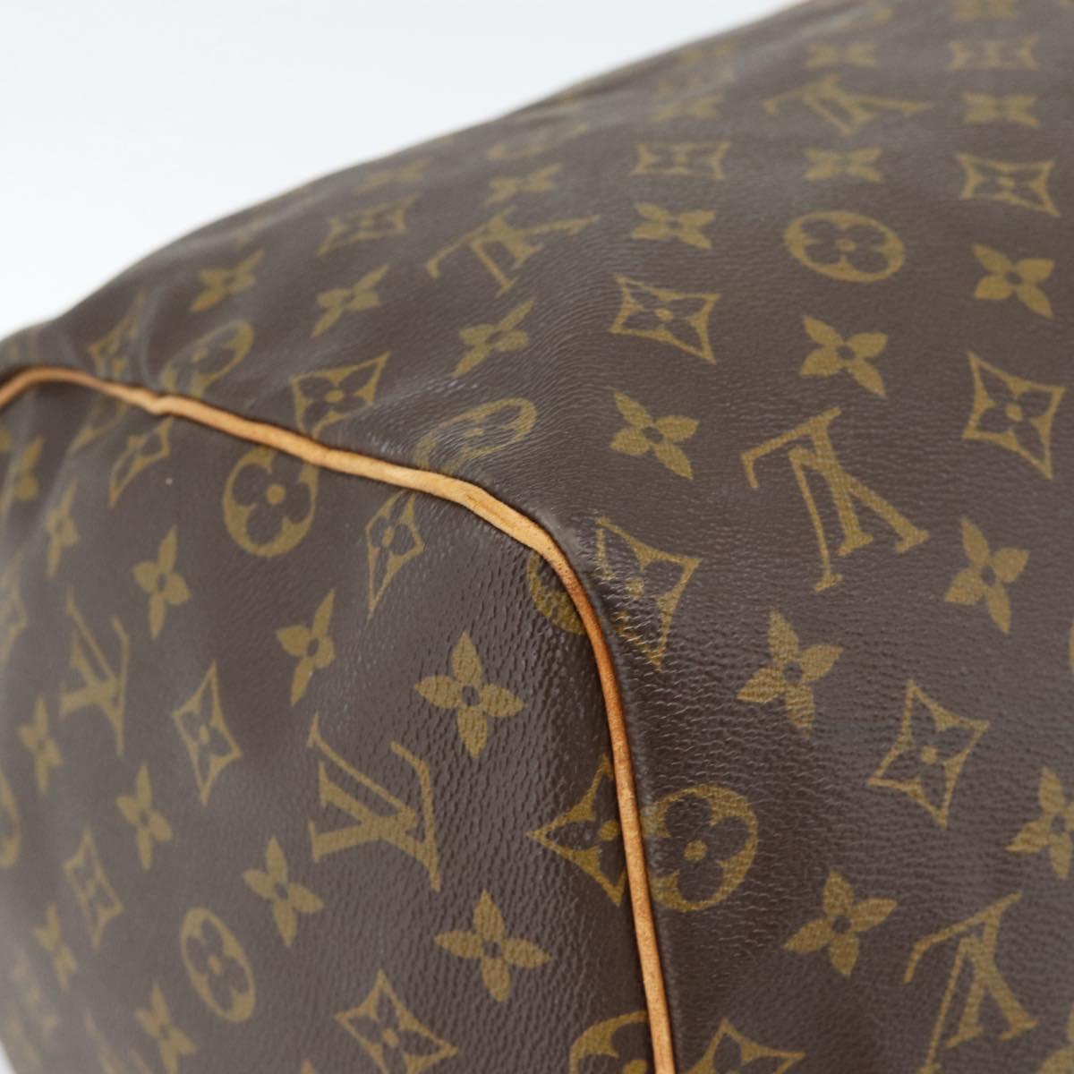 LOUIS VUITTON Monogram Keepall 55 Boston Bag M41424 LV Auth 187801A