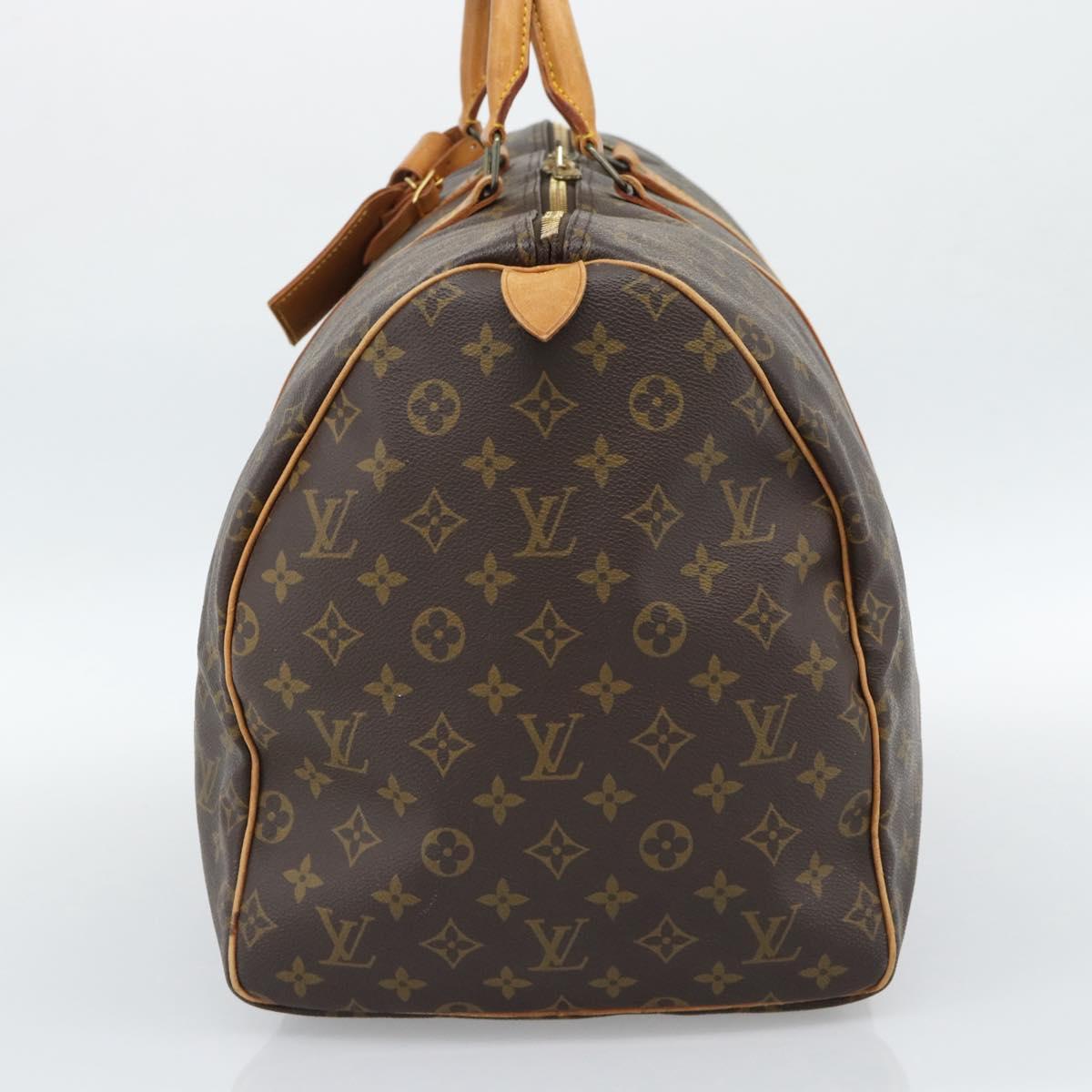 LOUIS VUITTON Monogram Keepall 55 Boston Bag M41424 LV Auth 187801A