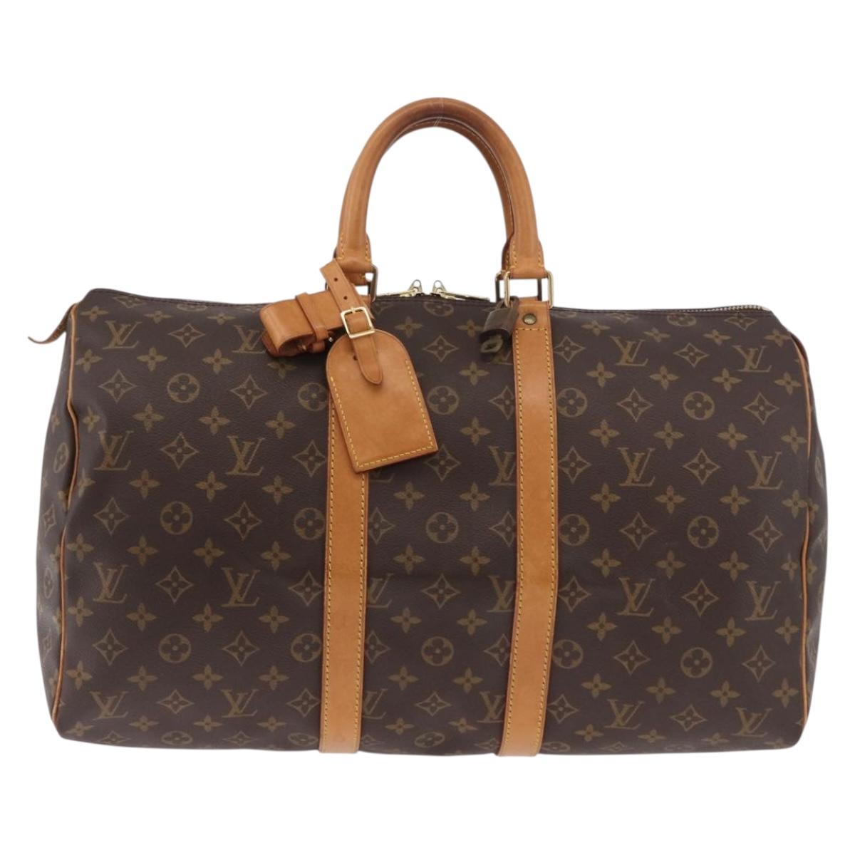 LOUIS VUITTON Monogram Keepall 45 Boston Bag M41428 LV Auth 187805A