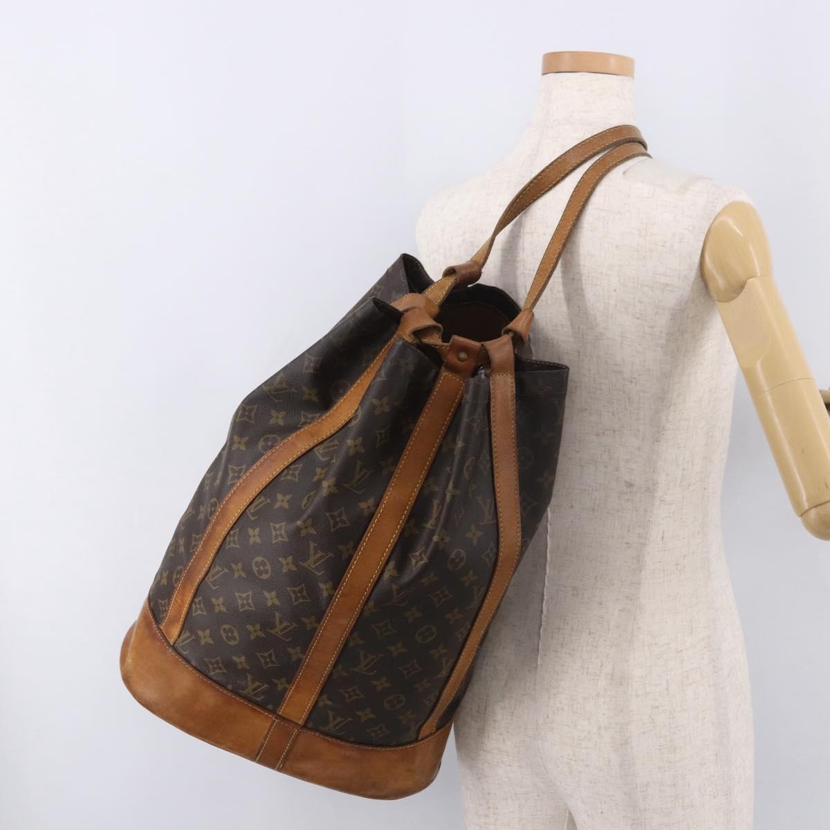 LOUIS VUITTON Monogram Randonnee GM Shoulder Bag M42244 LV Auth 187806