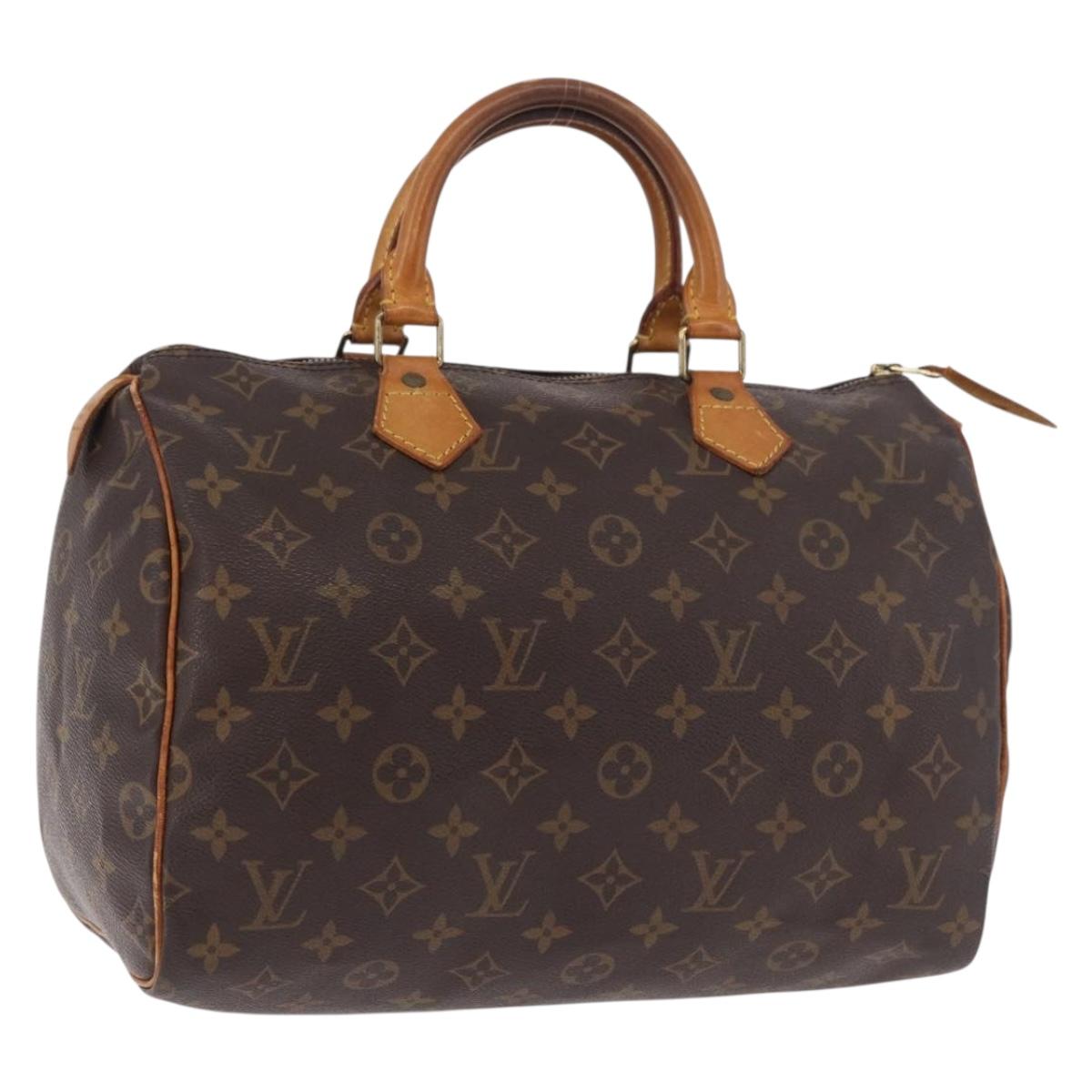 LOUIS VUITTON Monogram Speedy 30 Hand Bag M41526 LV Auth 187807