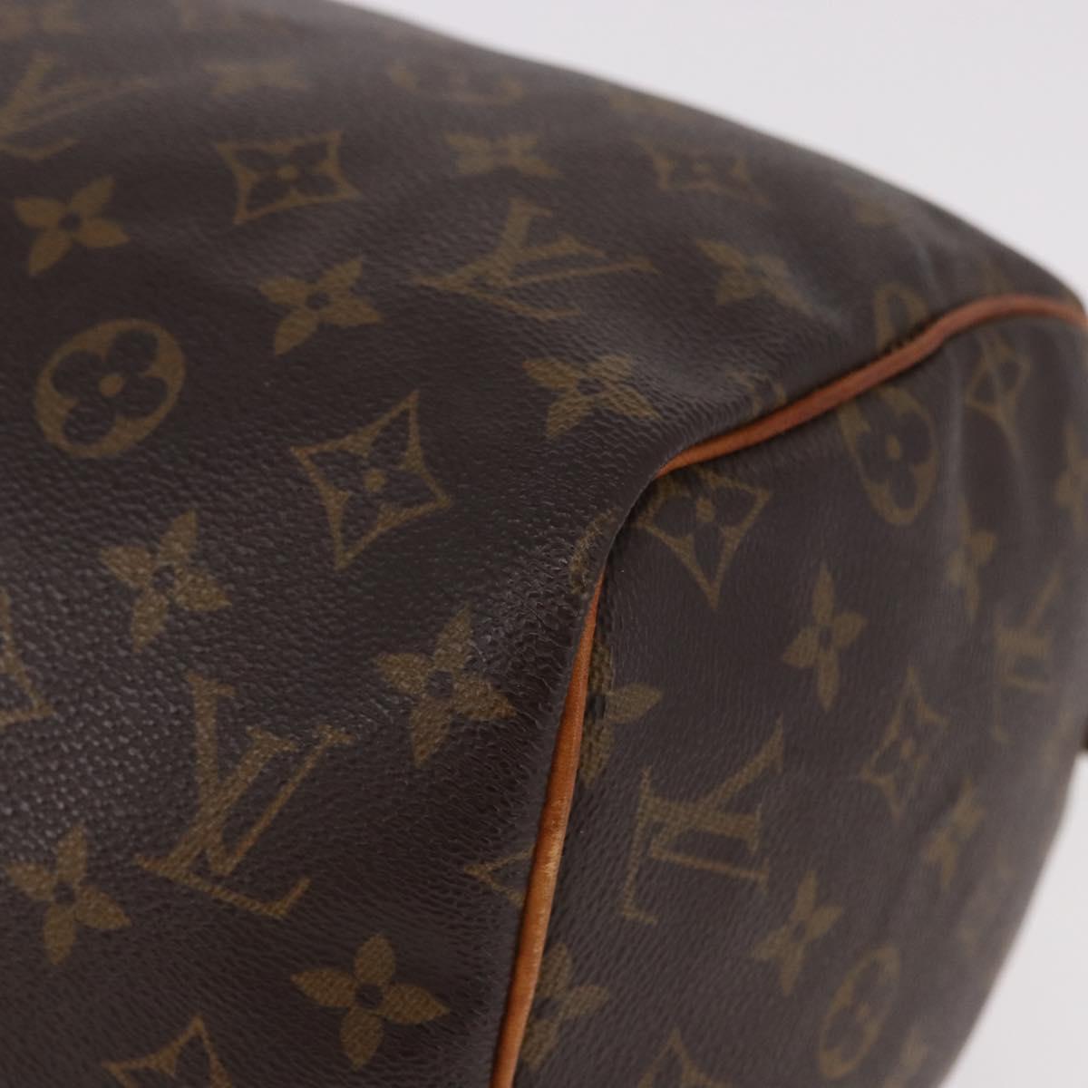 LOUIS VUITTON Monogram Speedy 30 Hand Bag M41526 LV Auth 187807