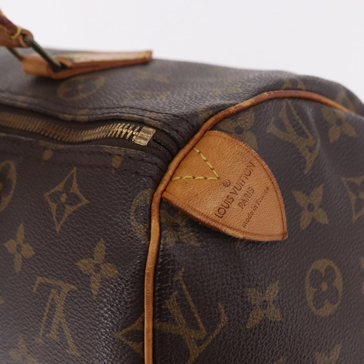 LOUIS VUITTON Monogram Speedy 30 Hand Bag M41526 LV Auth 187807