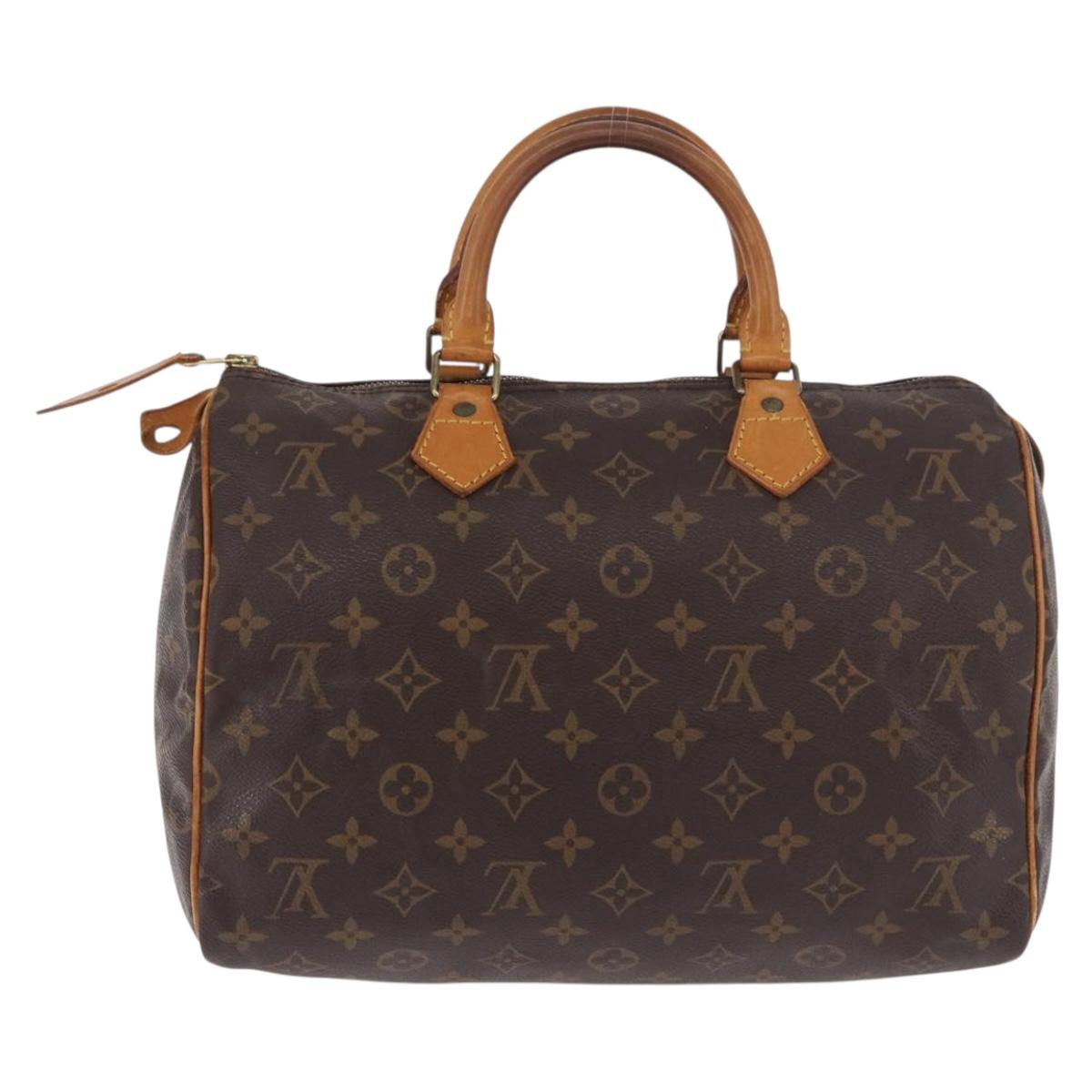 LOUIS VUITTON Monogram Speedy 30 Hand Bag M41526 LV Auth 187807