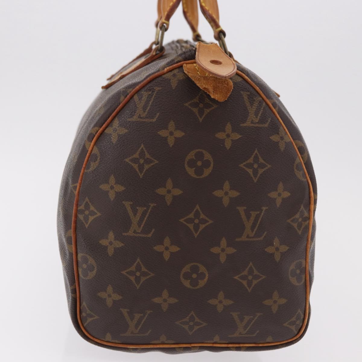 LOUIS VUITTON Monogram Speedy 30 Hand Bag M41526 LV Auth 187807