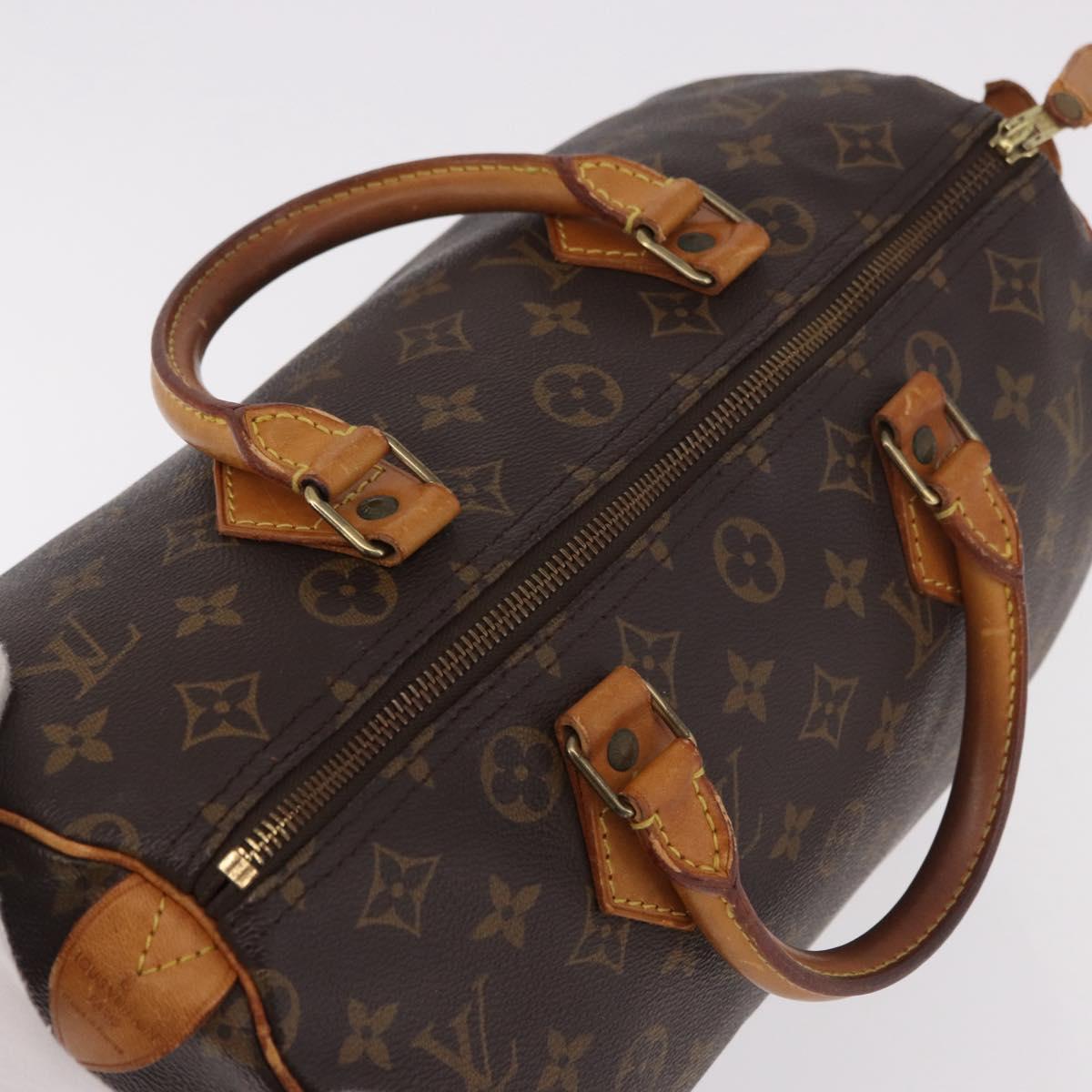 LOUIS VUITTON Monogram Speedy 30 Hand Bag M41526 LV Auth 187807