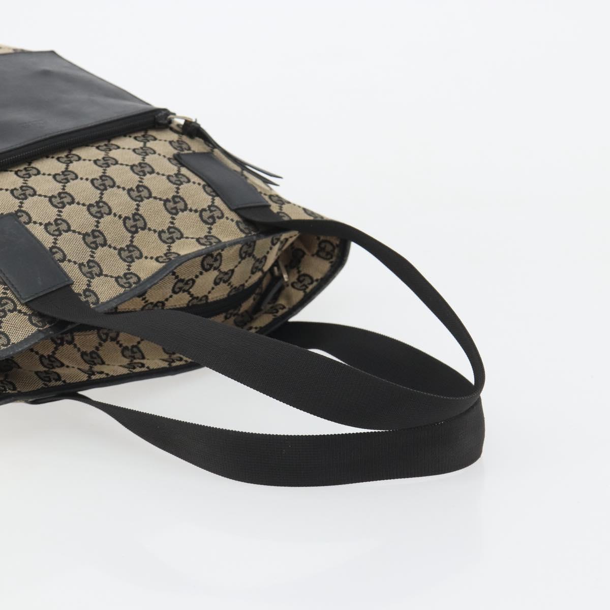 GUCCI GG Canvas Tote Bag Beige 019 0401 Auth 187824