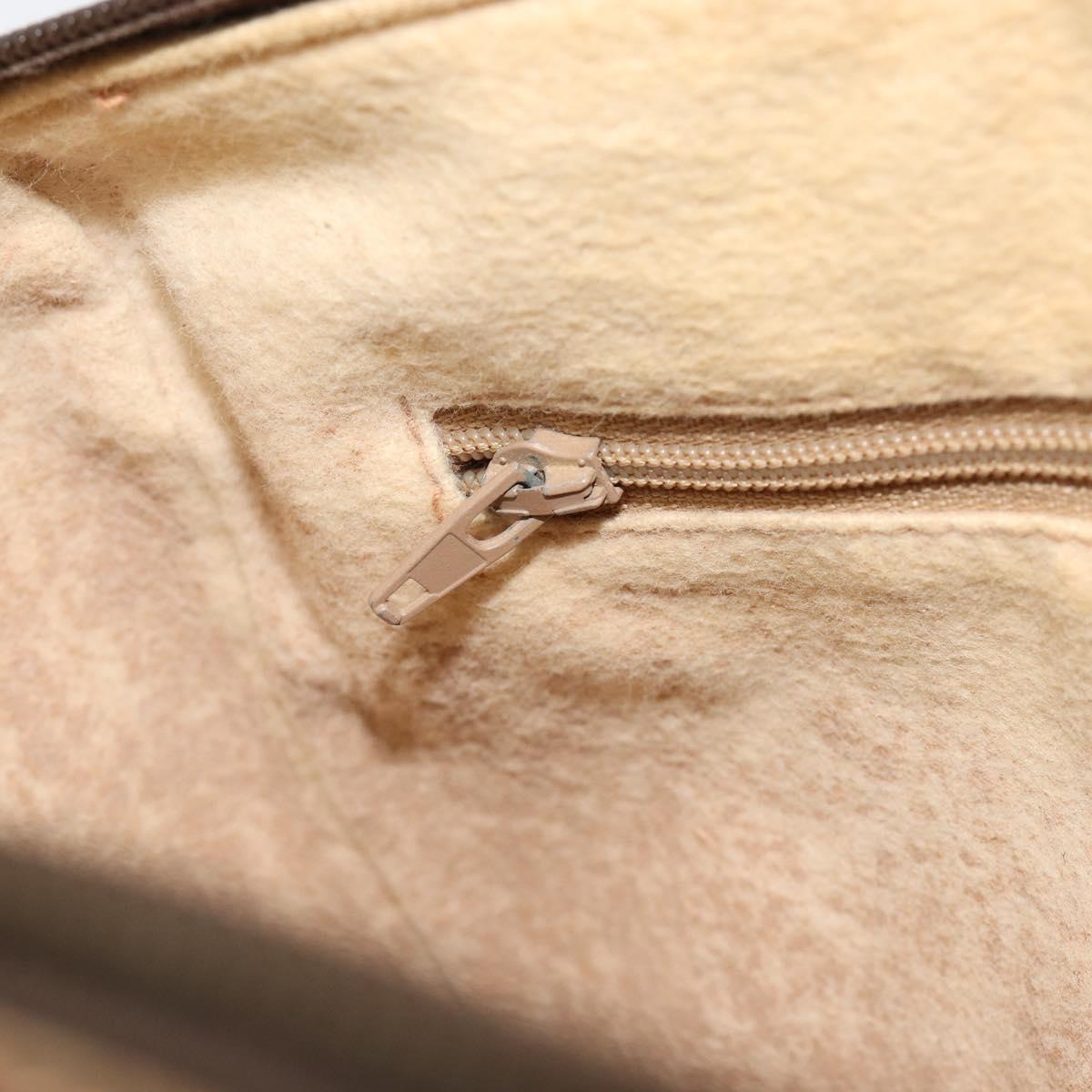 GUCCI GG Supreme Web Sherry Line Bag PVC Beige Gold 89 02 032 Auth 187833