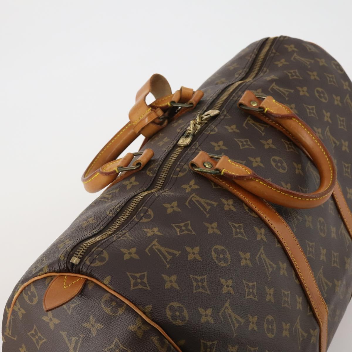 LOUIS VUITTON Monogram Keepall 50 Boston Bag M41426 LV Auth 187836A