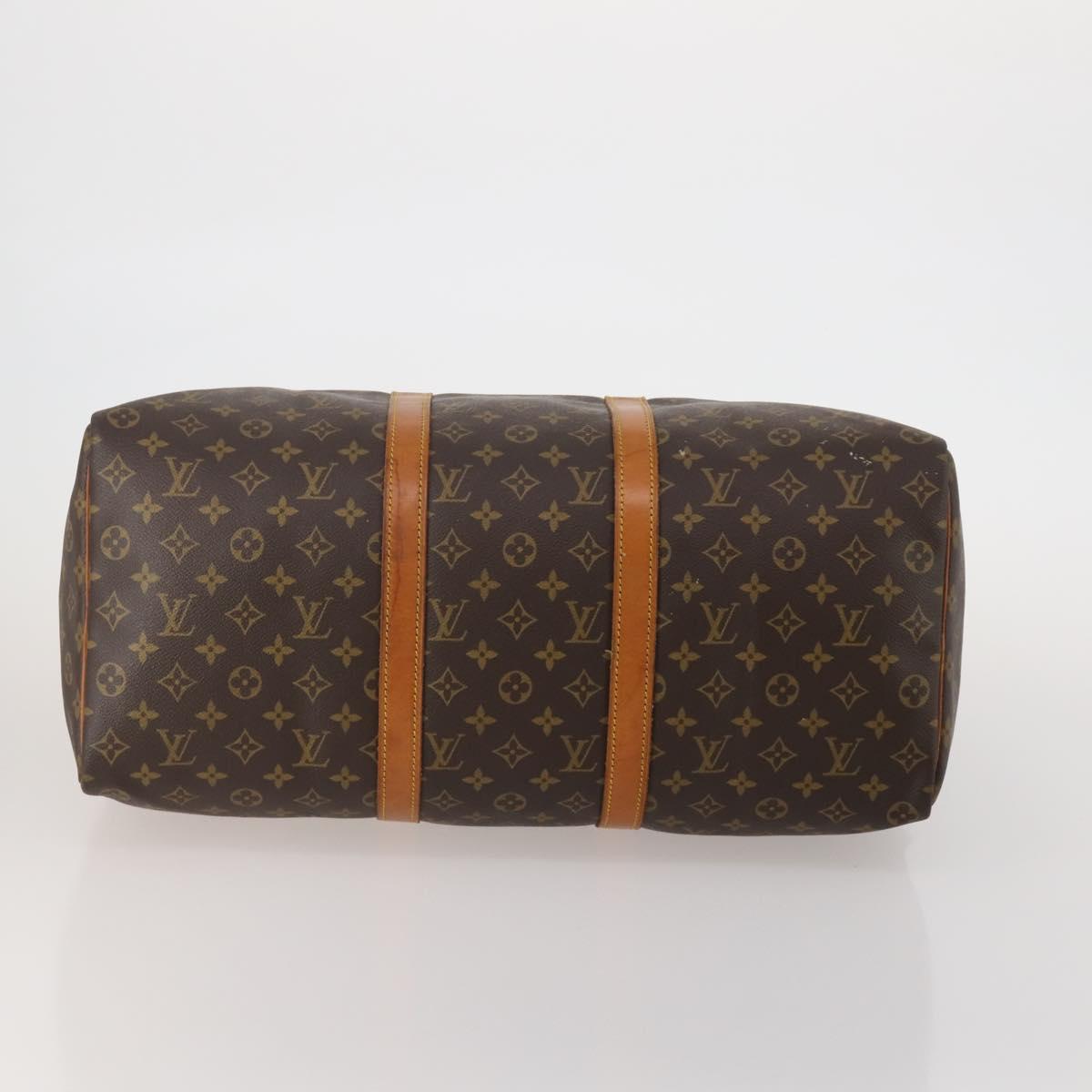 LOUIS VUITTON Monogram Keepall 50 Boston Bag M41426 LV Auth 187836A