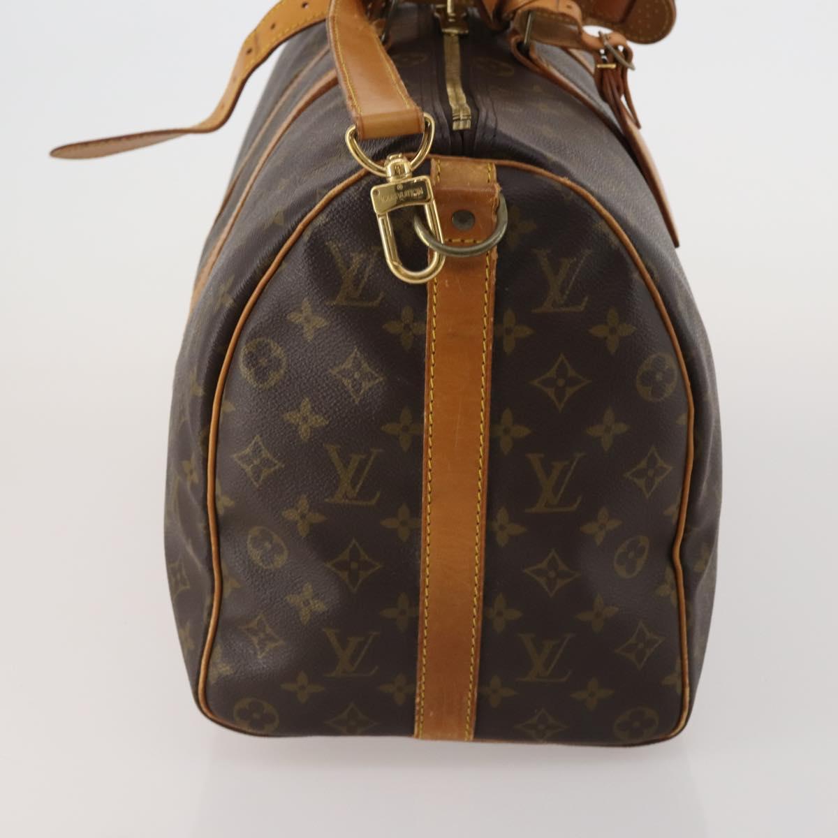 LOUIS VUITTON Monogram Keepall Bandouliere 45 Boston Bag M41418 LV Auth 187838