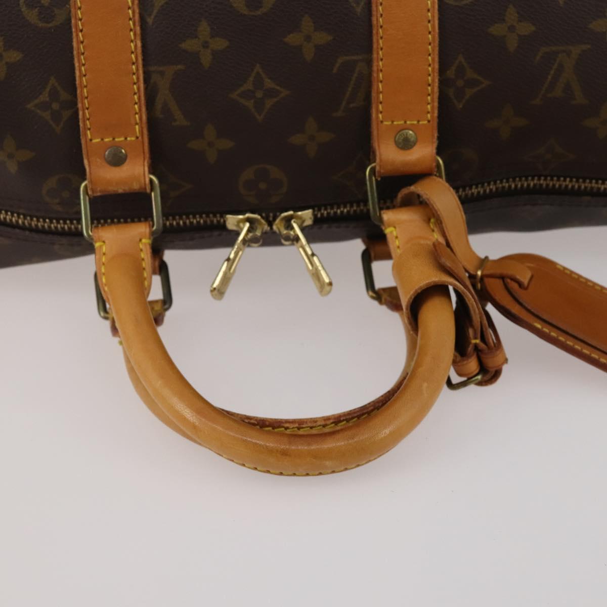 LOUIS VUITTON Monogram Keepall Bandouliere 45 Boston Bag M41418 LV Auth 187838