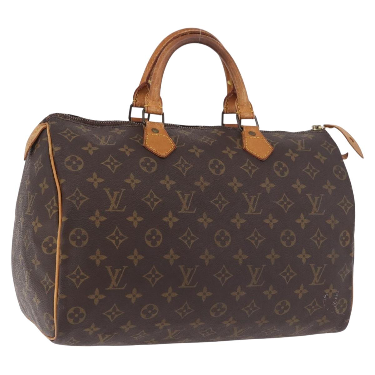 LOUIS VUITTON Monogram Speedy 35 Hand Bag M41524 LV Auth 187839