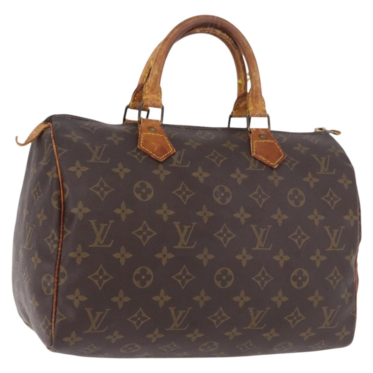LOUIS VUITTON Monogram Speedy 30 Hand Bag M41526 LV Auth 187840