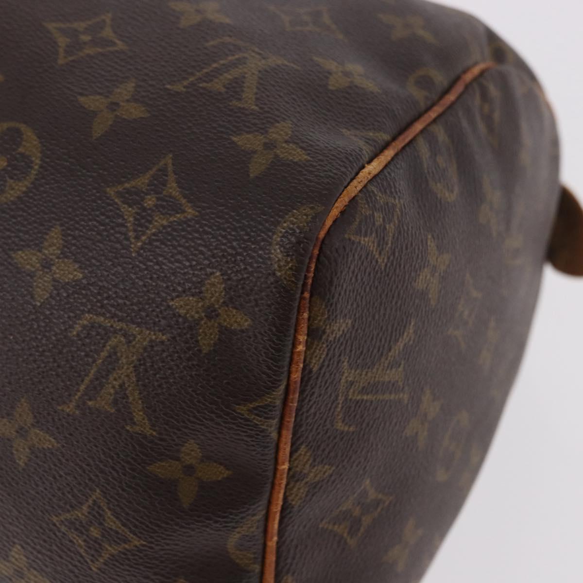 LOUIS VUITTON Monogram Speedy 30 Hand Bag M41526 LV Auth 187840