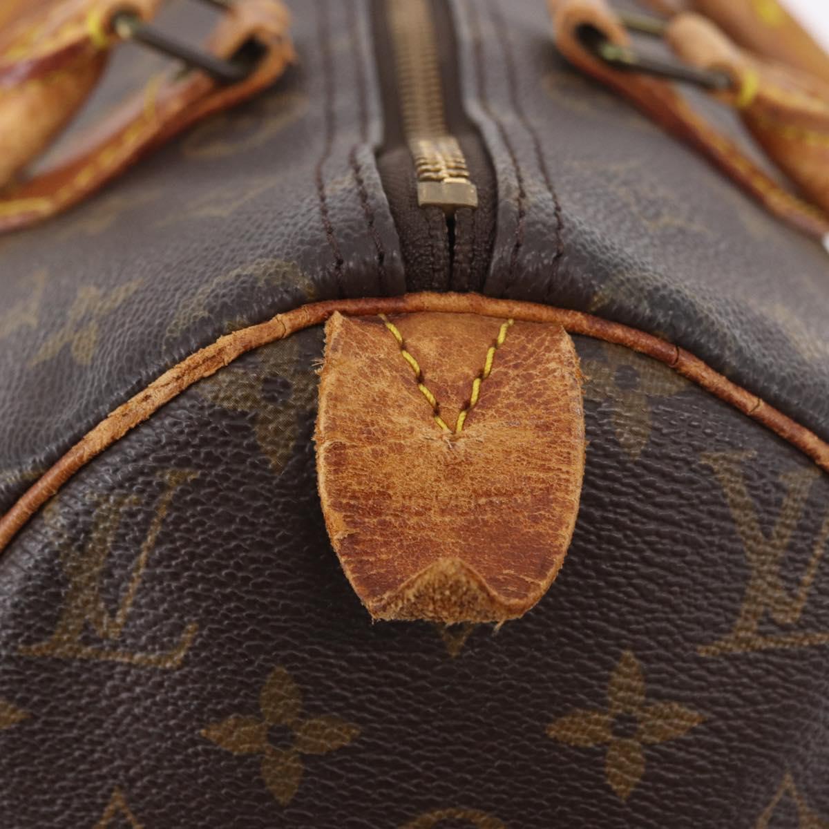 LOUIS VUITTON Monogram Speedy 30 Hand Bag M41526 LV Auth 187840