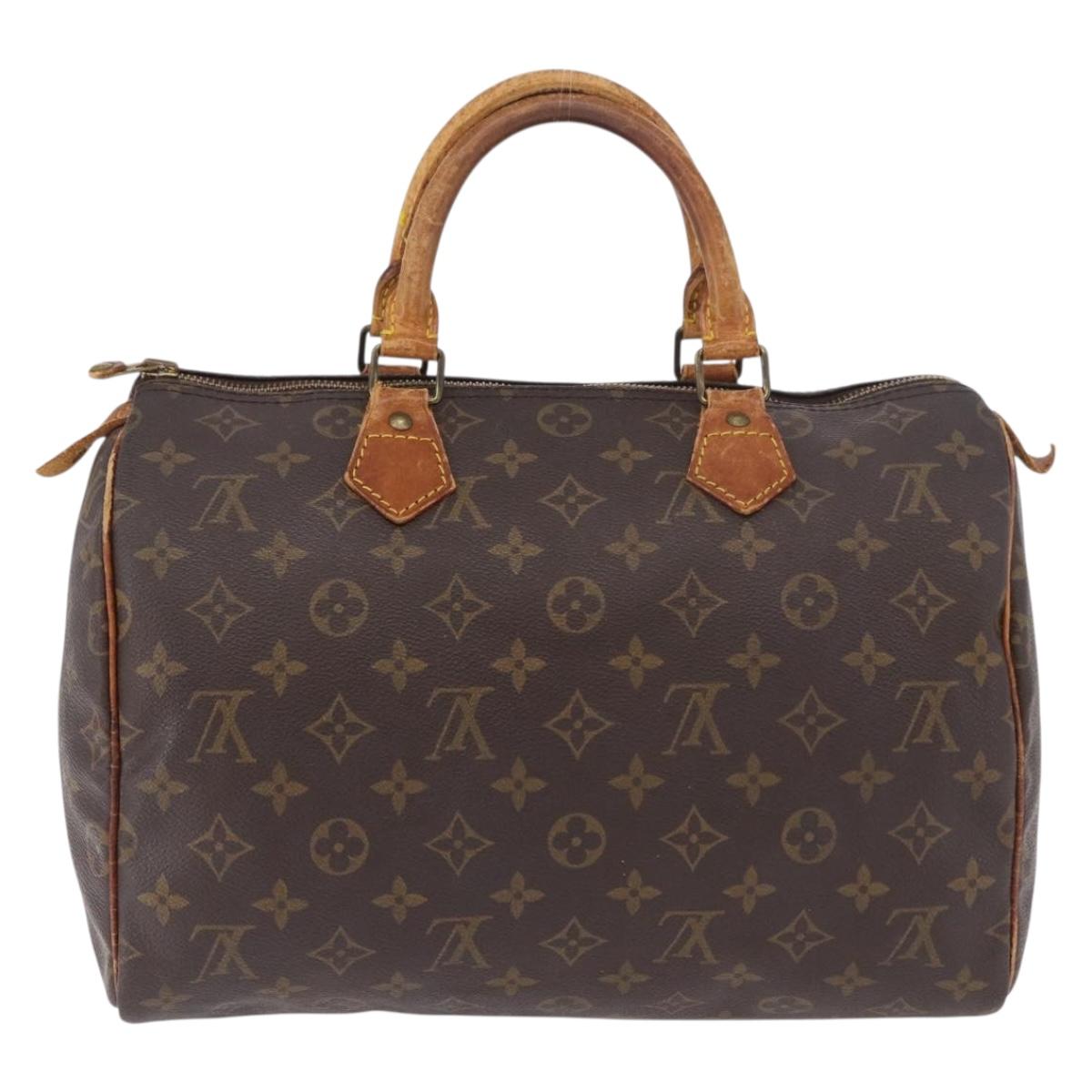 LOUIS VUITTON Monogram Speedy 30 Hand Bag M41526 LV Auth 187840