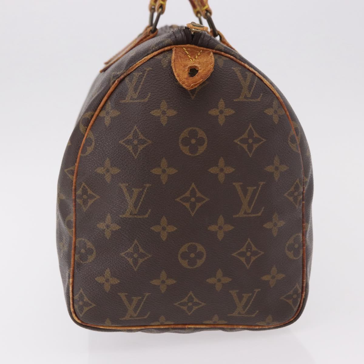 LOUIS VUITTON Monogram Speedy 30 Hand Bag M41526 LV Auth 187840