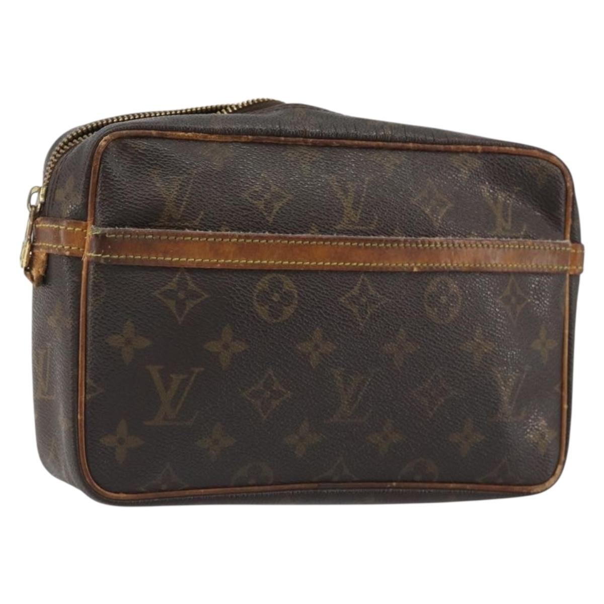 LOUIS VUITTON Monogram Compiegne 23 Clutch Bag M51847 LV Auth 187847