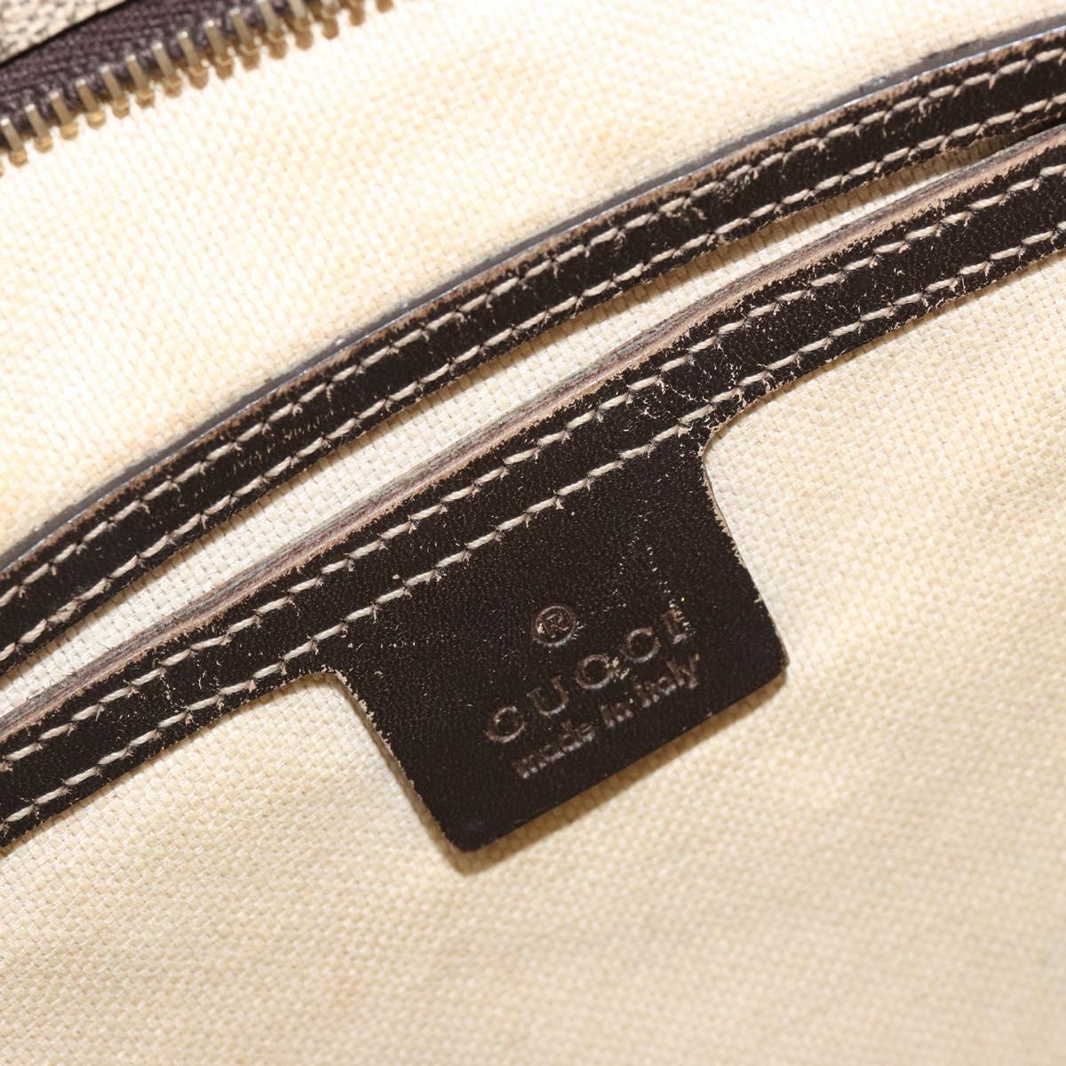 GUCCI GG Supreme Shoulder Bag PVC Beige Gold 295257 Auth 187850