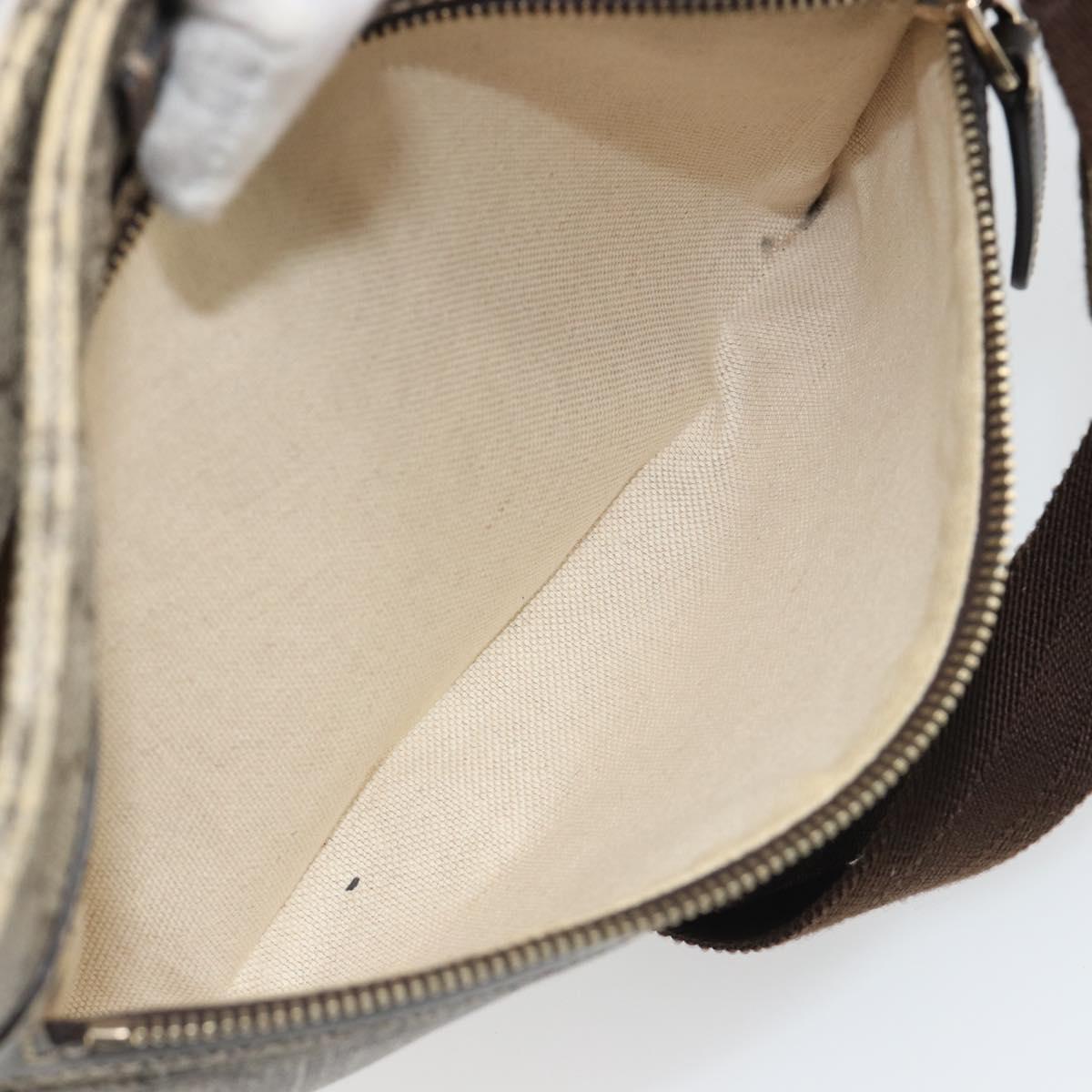 GUCCI GG Supreme Shoulder Bag PVC Beige Gold 295257 Auth 187850
