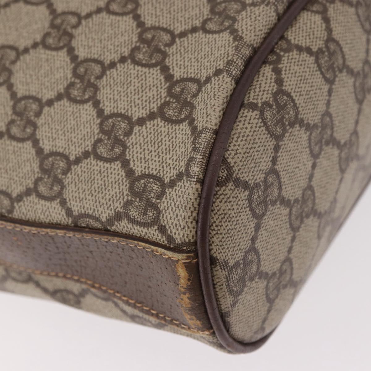 GUCCI GG Supreme Purse Shoulder Bag PVC Beige Gold 001 115 6179 4023 Auth 187851