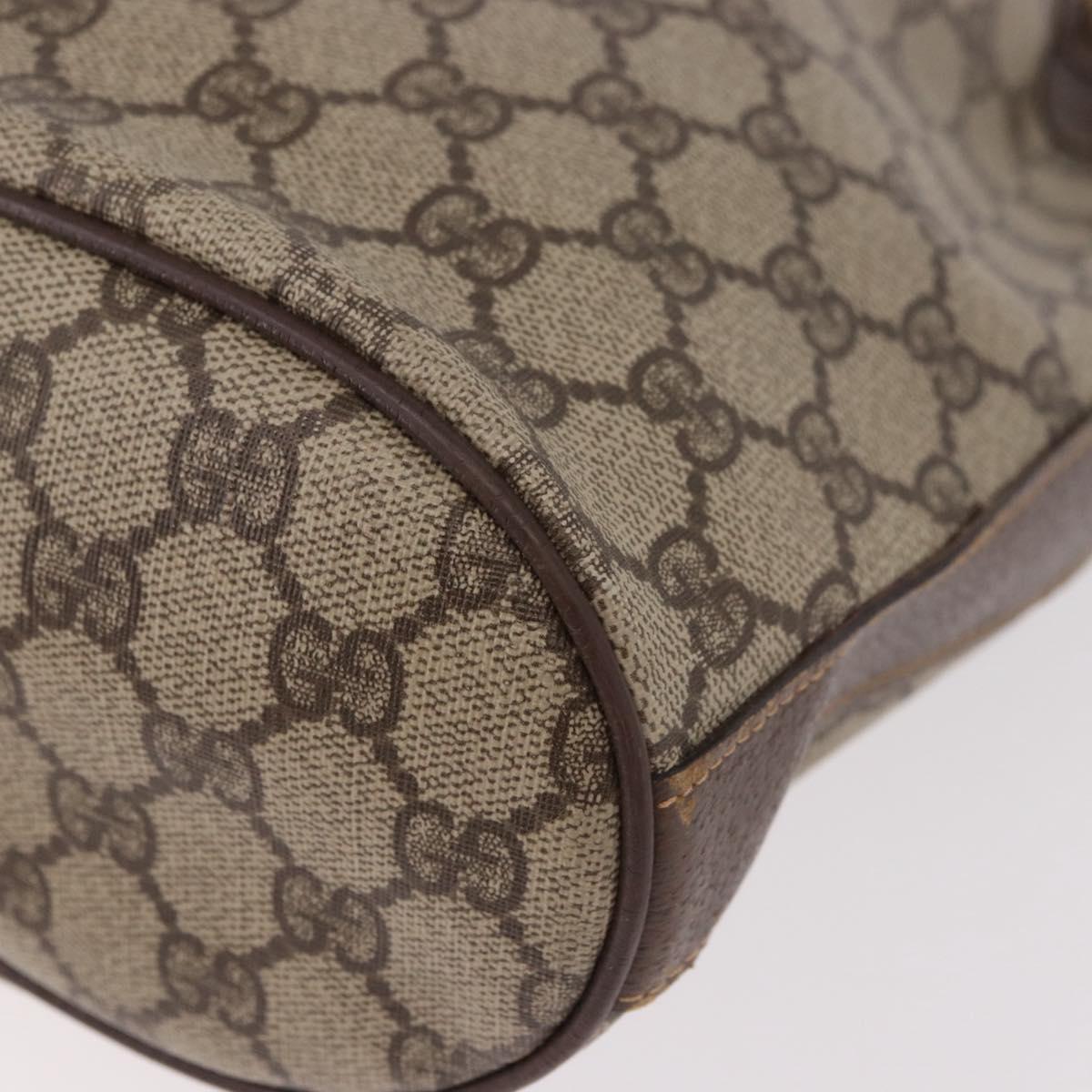 GUCCI GG Supreme Purse Shoulder Bag PVC Beige Gold 001 115 6179 4023 Auth 187851