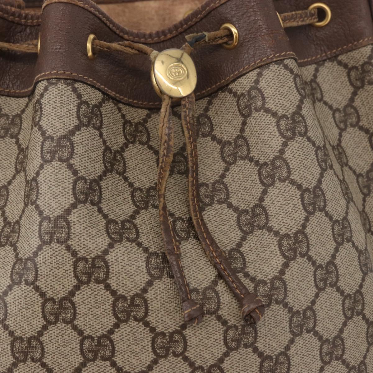 GUCCI GG Supreme Purse Shoulder Bag PVC Beige Gold 001 115 6179 4023 Auth 187851
