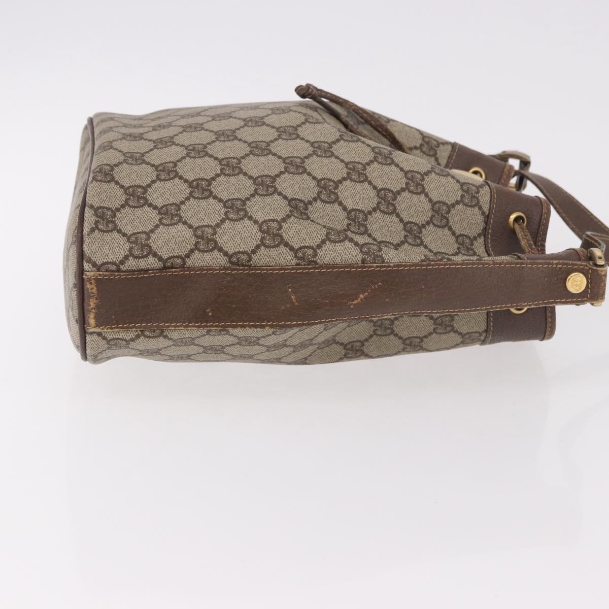 GUCCI GG Supreme Purse Shoulder Bag PVC Beige Gold 001 115 6179 4023 Auth 187851