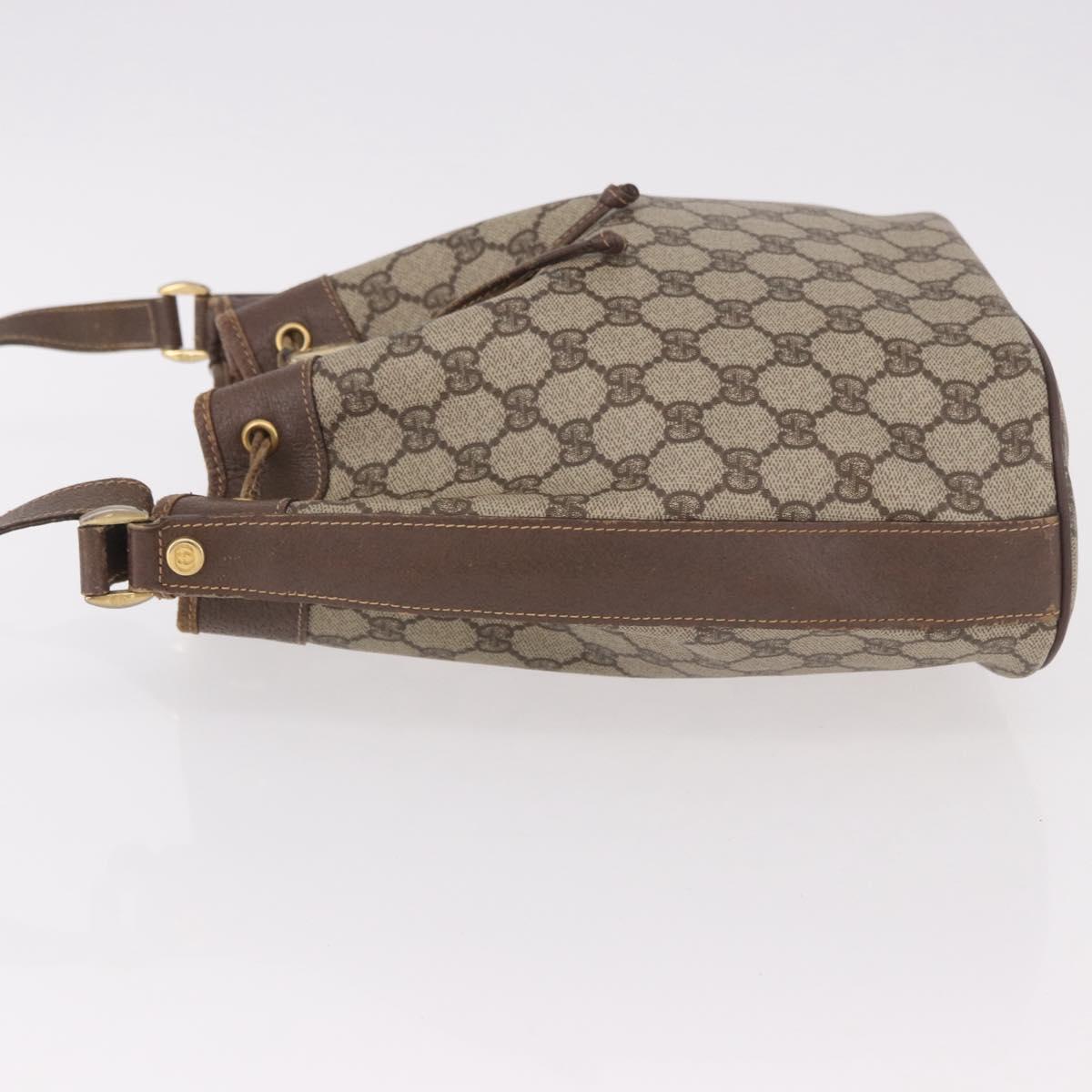 GUCCI GG Supreme Purse Shoulder Bag PVC Beige Gold 001 115 6179 4023 Auth 187851