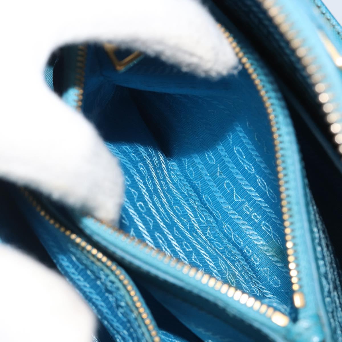 PRADA Hand Bag Saffiano leather 2way Light Blue Auth 187856A