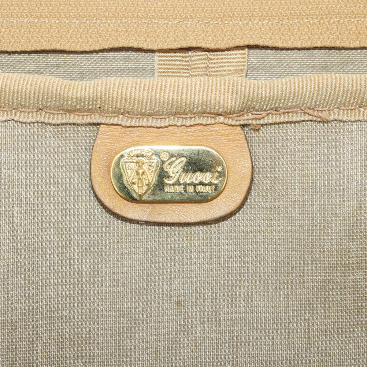 GUCCI Micro GG Supreme Web Sherry Line Bag PVC Beige 010 58 1744 65 Auth 187858A