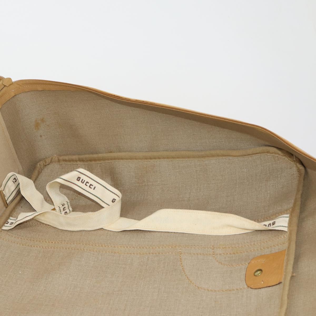 GUCCI Micro GG Supreme Web Sherry Line Bag PVC Beige 010 58 1744 65 Auth 187858A