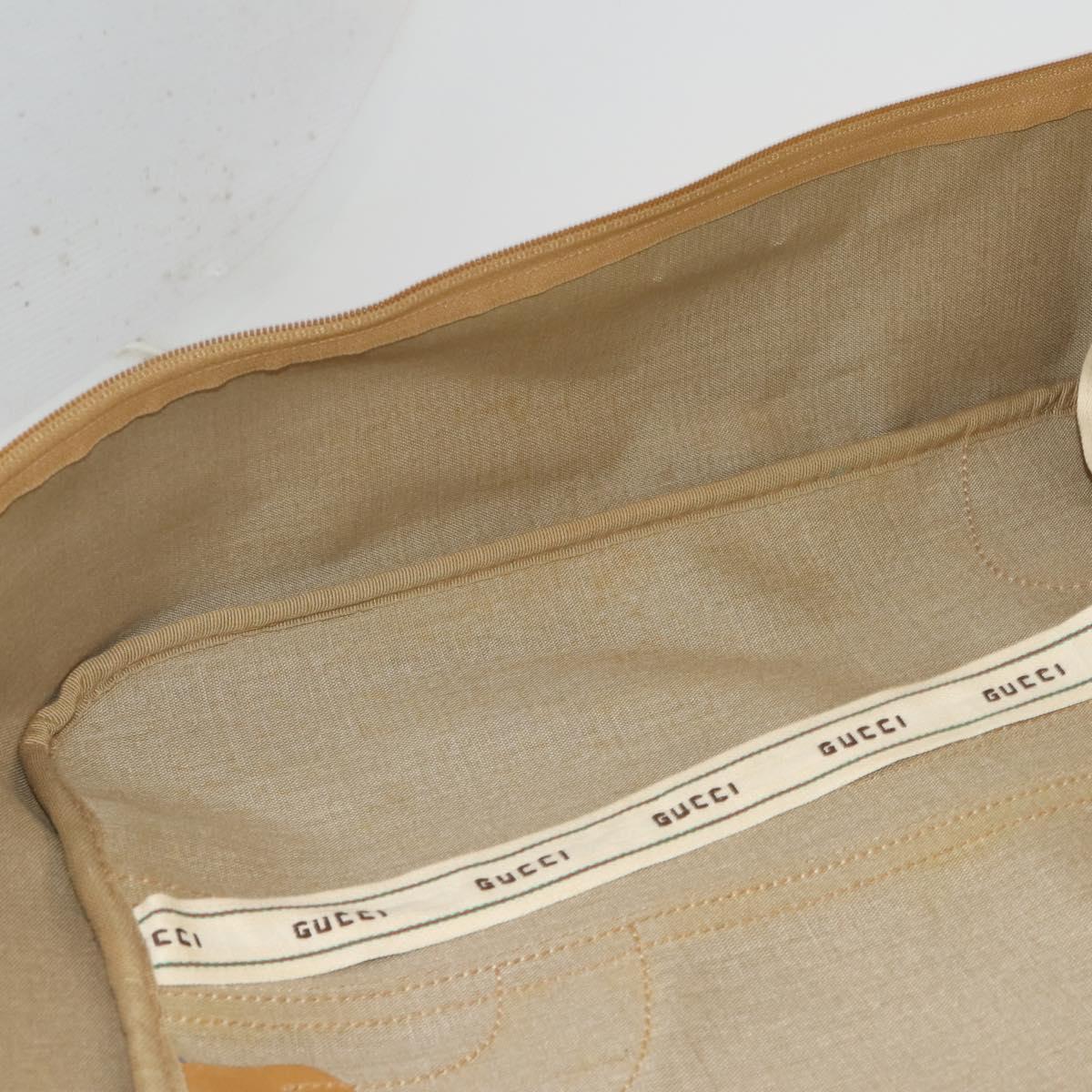 GUCCI Micro GG Supreme Web Sherry Line Bag PVC Beige 010 58 1744 65 Auth 187858A