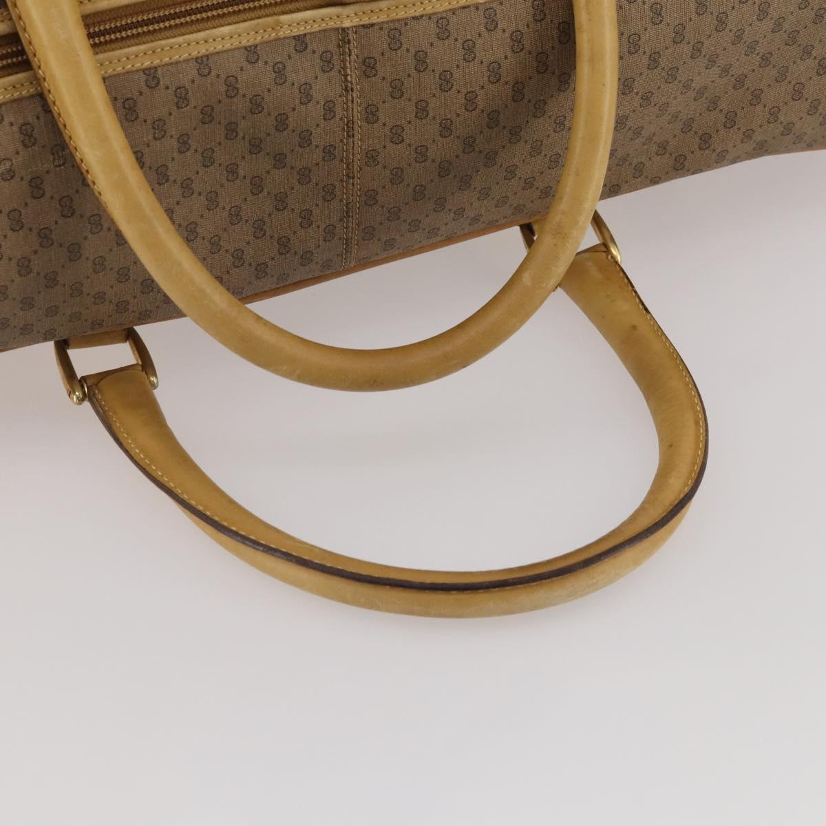 GUCCI Micro GG Supreme Web Sherry Line Bag PVC Beige 010 58 1744 65 Auth 187858A