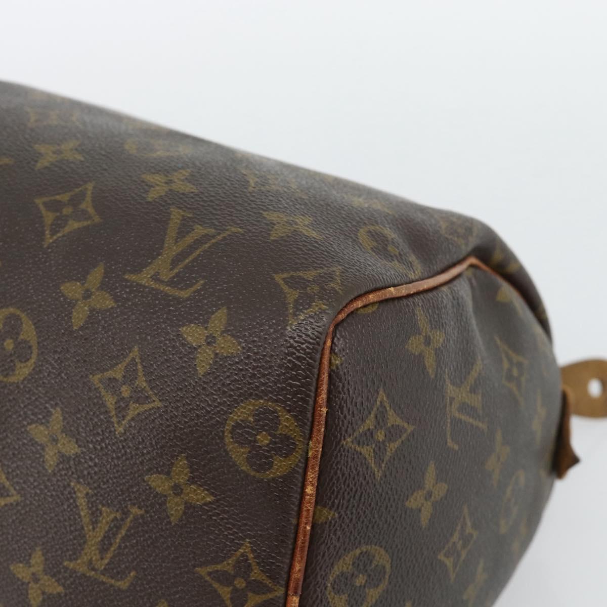 LOUIS VUITTON Monogram Speedy 25 Hand Bag M41528 LV Auth 187869