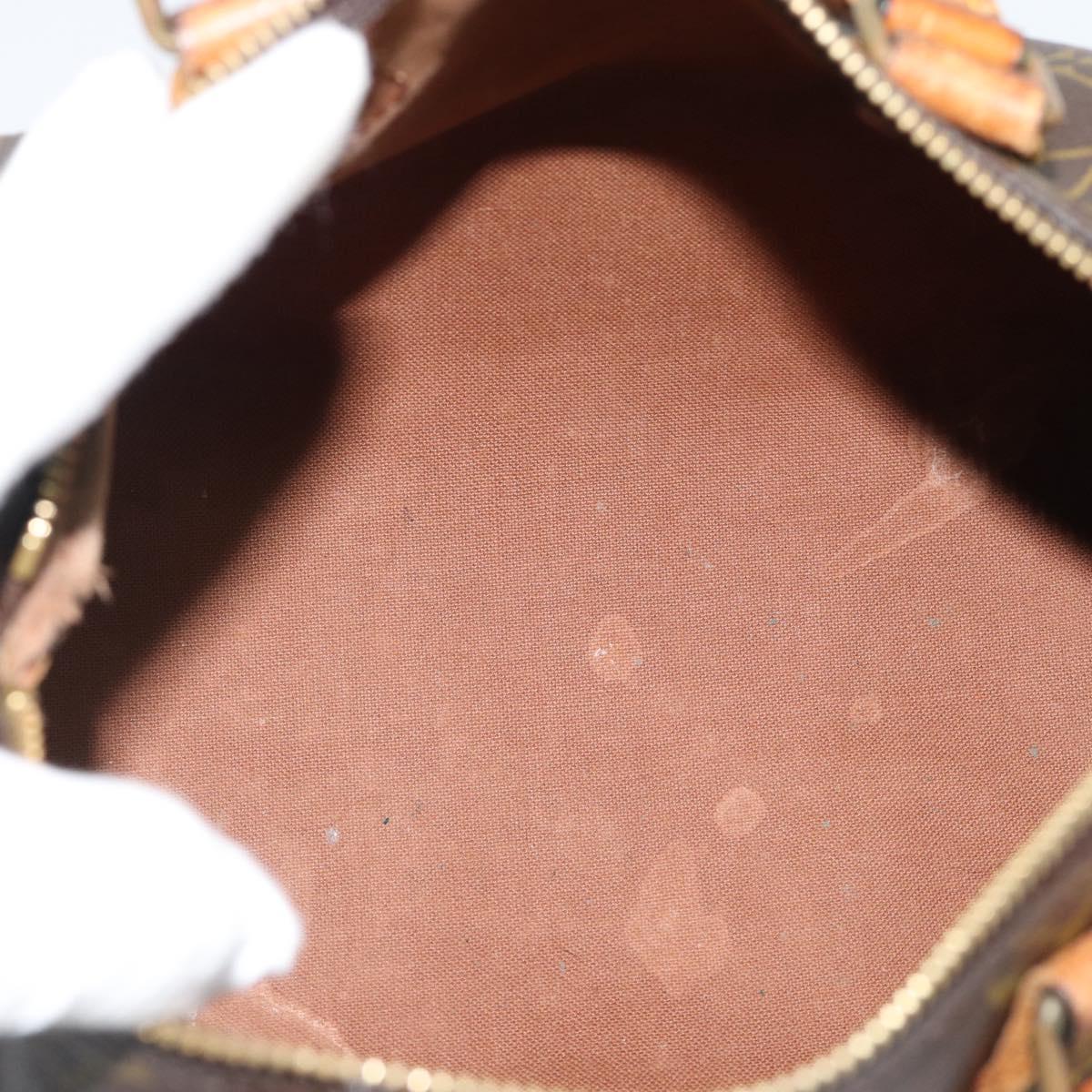 LOUIS VUITTON Monogram Speedy 25 Hand Bag M41528 LV Auth 187869
