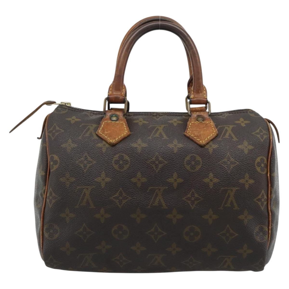 LOUIS VUITTON Monogram Speedy 25 Hand Bag M41528 LV Auth 187869