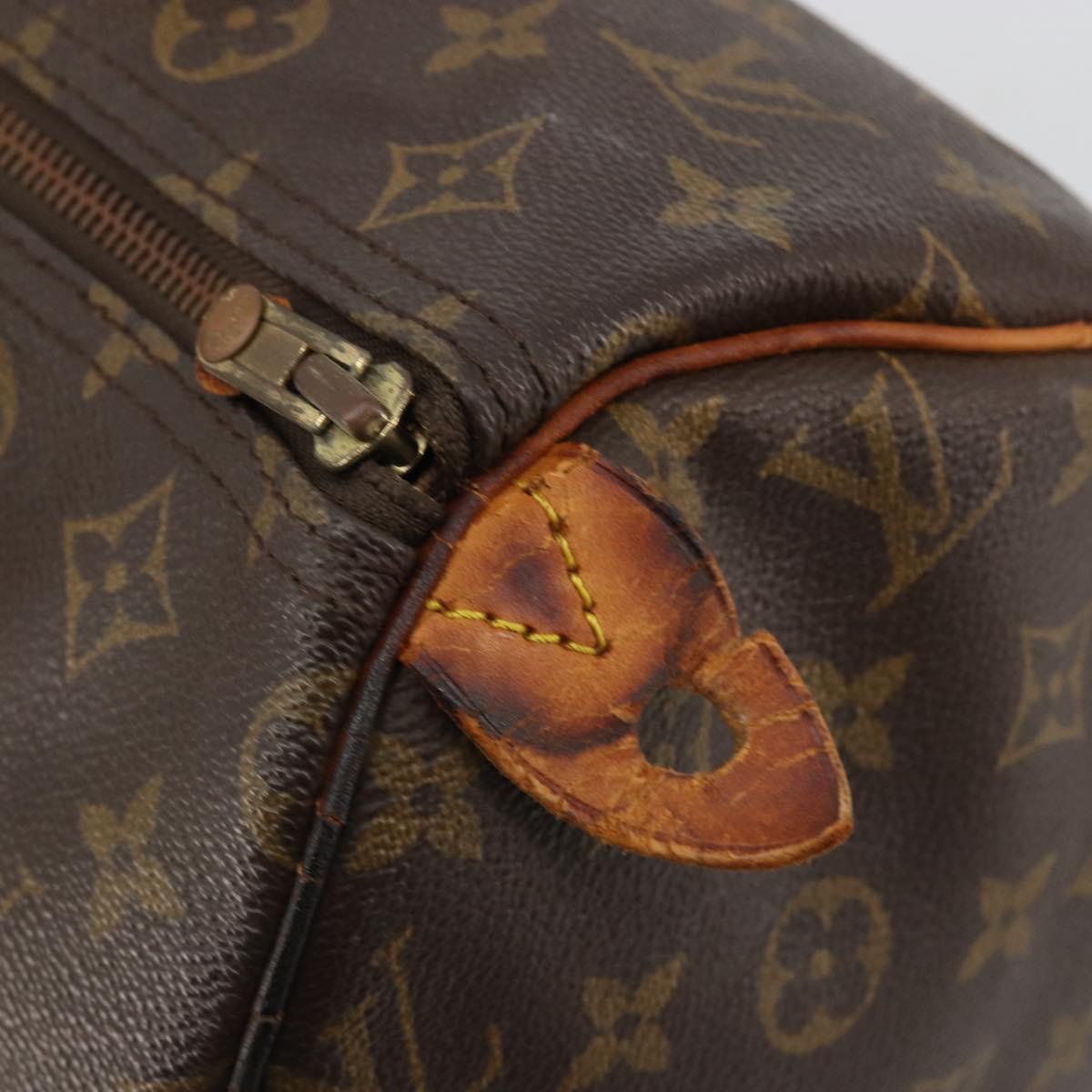 LOUIS VUITTON Monogram Speedy 30 Hand Bag M41526 LV Auth 187870