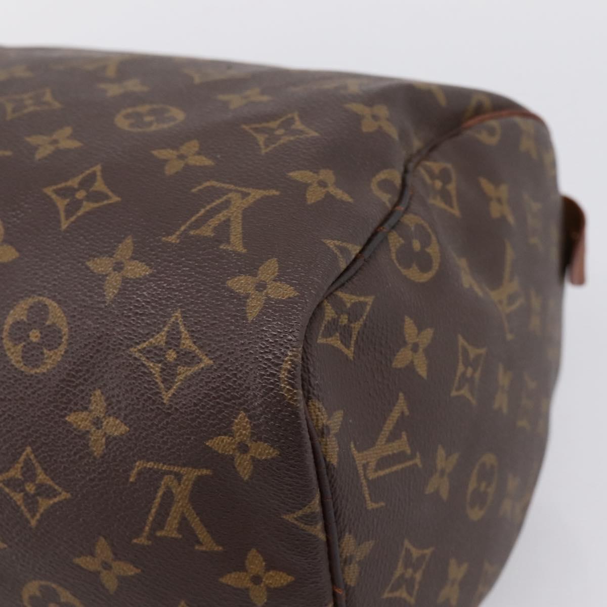 LOUIS VUITTON Monogram Speedy 30 Hand Bag M41526 LV Auth 187870
