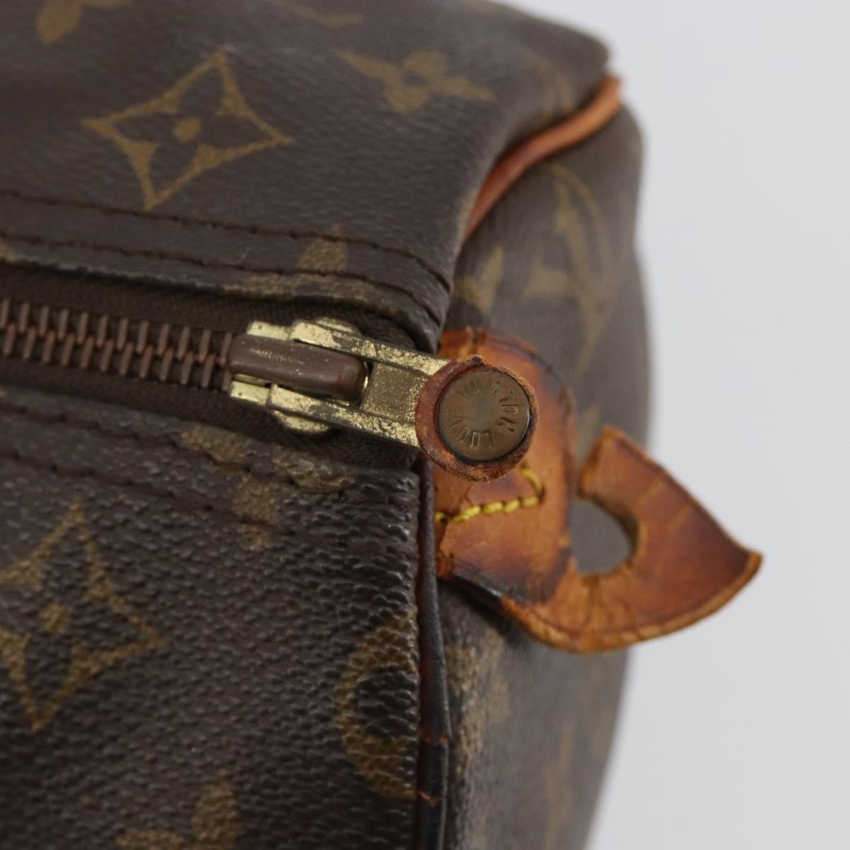 LOUIS VUITTON Monogram Speedy 30 Hand Bag M41526 LV Auth 187870