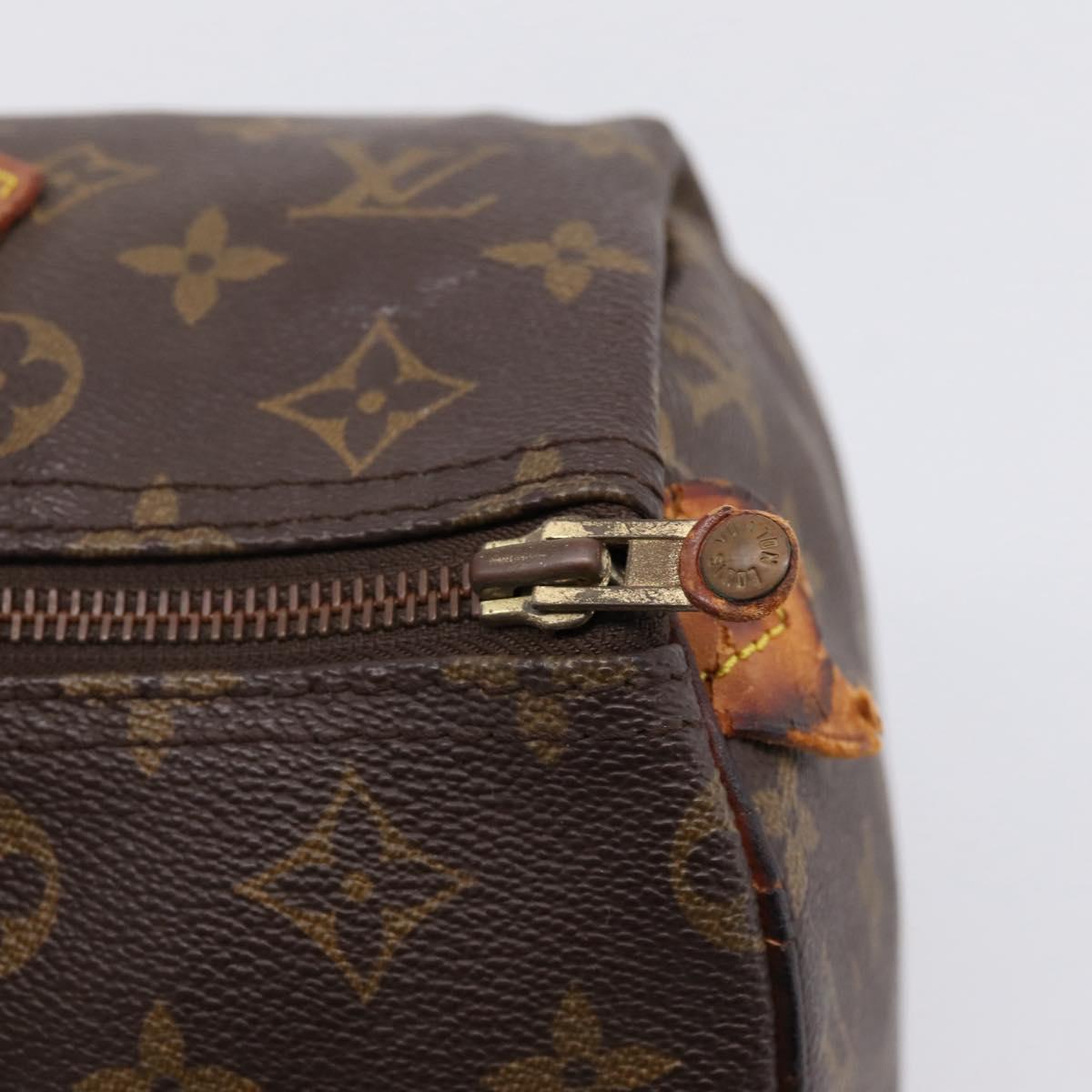 LOUIS VUITTON Monogram Speedy 30 Hand Bag M41526 LV Auth 187870
